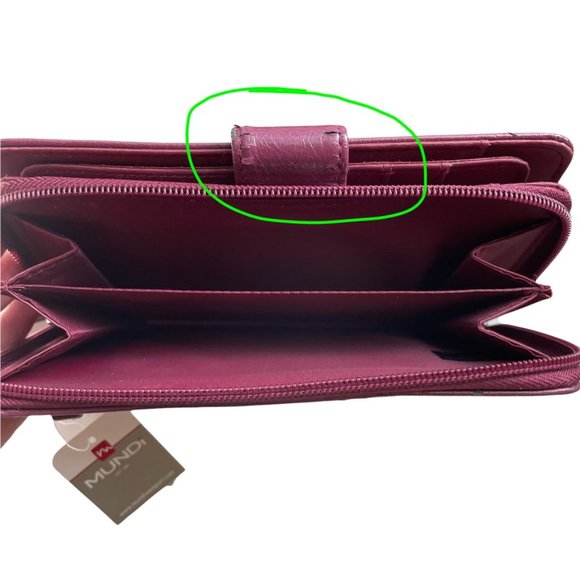 Mundi Wallet Wristlet Plum Purple NWT - Picture 4 of 5